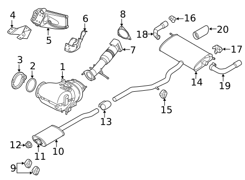 Exhaust Components for 2019 Volvo S60 #0