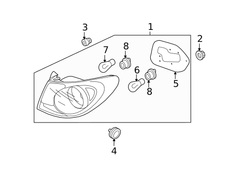 Tail Lamps for 2009 Hyundai Elantra #0