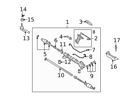 Steering Gear & Linkage for 2014 Mazda 5 #4