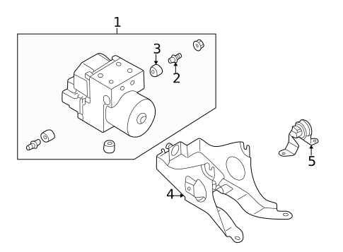 ABS Components for 2004 Subaru Baja #0