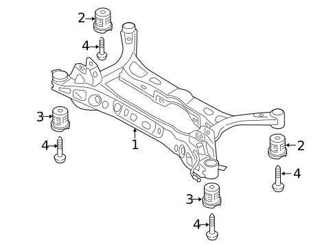 Suspension Mounting for 2017 Audi A3 Quattro #5