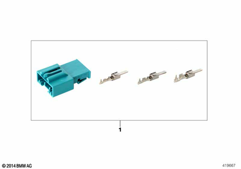 Single Components Wiring Harness Repair for 2014 BMW 328iX #35