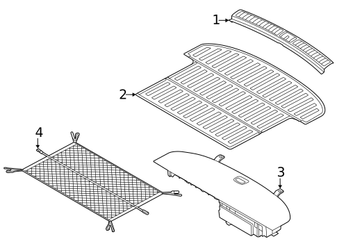 Interior Trim - Rear Body for 2023 Genesis GV80 #3