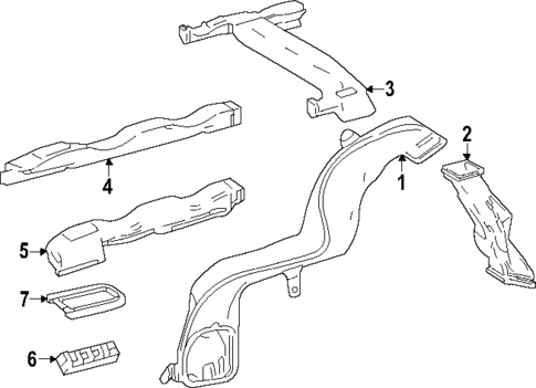 Ducts for 2025 Lexus TX550h+ #1