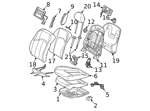 Power Seats for 2004 Mercedes-Benz E 55 AMG® #1