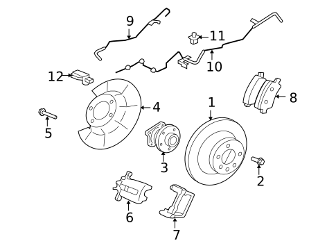 Rear Brakes for 2009 Volvo S80 #1