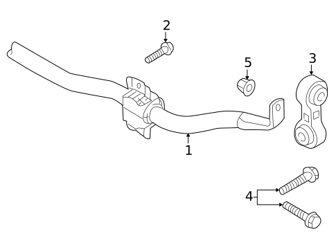 Stabilizer Bar & Components for 2014 Audi S5 #1