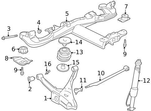Suspension, Springs & Related Components for 2004 Cadillac Seville #0
