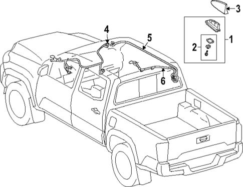 Antenna & Radio for 2024 Toyota Tundra #1
