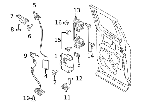 Rear Door for 2022 Ford F-150 #1