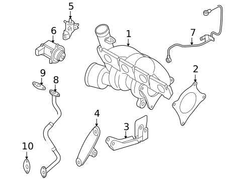 Turbo Charger for 2008 Volkswagen Eos #0