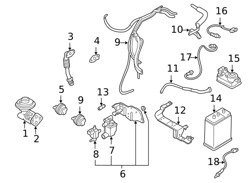 EGR System for 2001 Chrysler Sebring #0