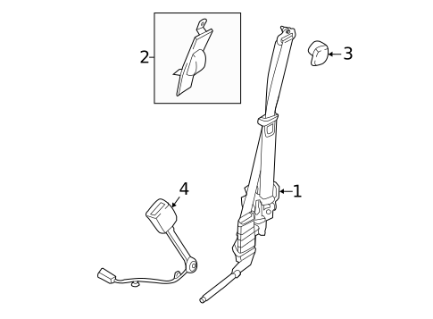 Front Seat Belts for 2024 Ford F-150 #2