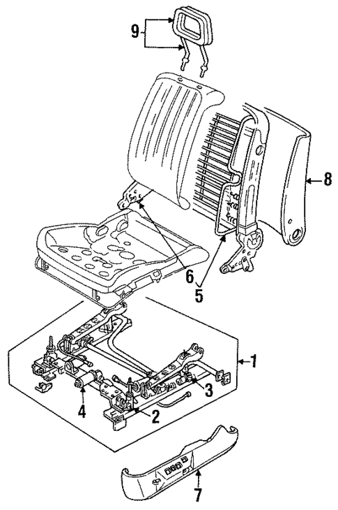Tracks & Components for 1994 Audi V8 Quattro #0