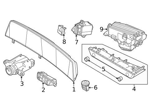 Cluster & Switches for 2023 Kia EV6 #0