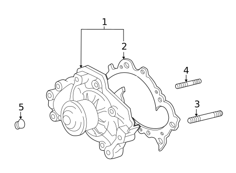 Water Pump for 2002 Toyota Highlander #0