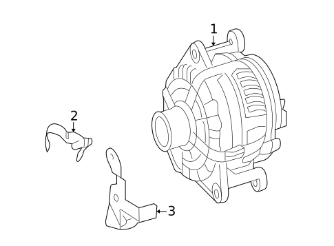 Alternator for 2009 Mercedes-Benz R350 #1