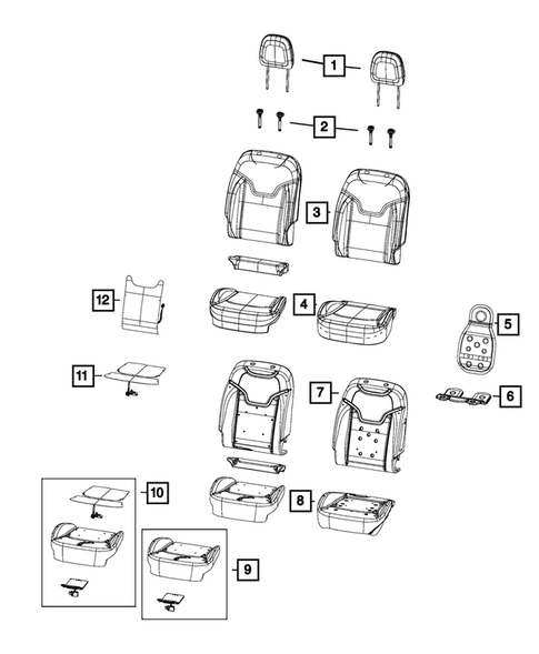 Front Seats - First Row for 2017 Jeep Compass #0