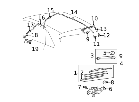 Wiper & Washer Components for 2014 Toyota Venza #1