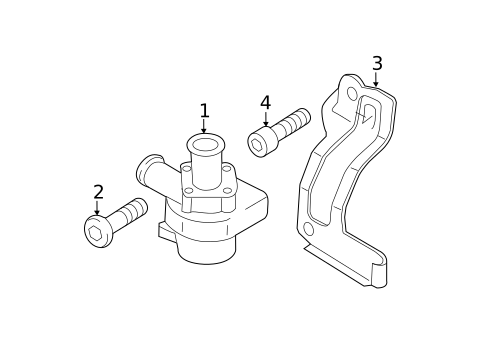 Water Pump for 2014 Audi TT Quattro #1