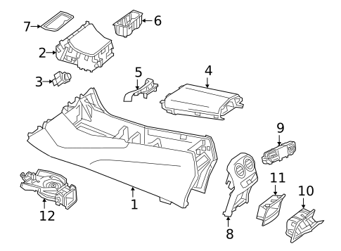 Console for 2021 Mercedes-Benz GLC43 AMG #4