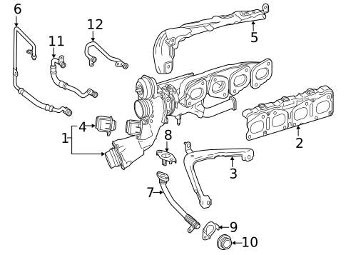 Turbocharger & Components for 2021 Mercedes-Benz Sprinter 1500 #0