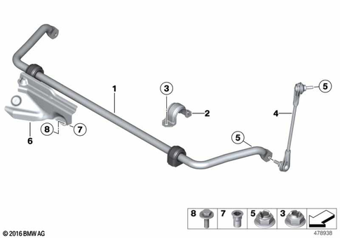 Front Axle Suspension for 2014 BMW 320iX #5