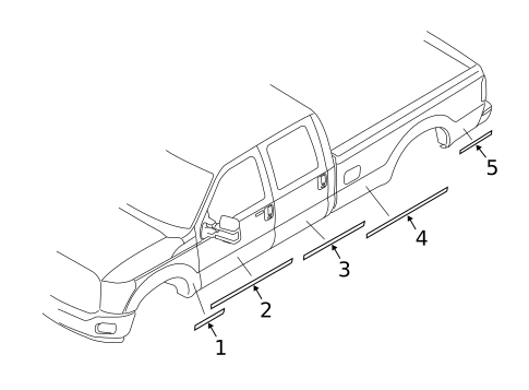 Stripe Tape for 2016 Ford F-350 Super Duty #1