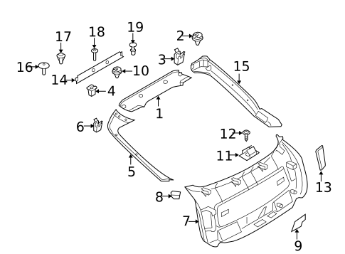 Interior Trim for 2011 BMW X6 #1