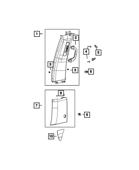 Panels - Moldings - Scuff Plates, Pillar, Cowl, 1/4 Panel Trim and Cargo Covers for 2026 Chrysler Pacifica #2
