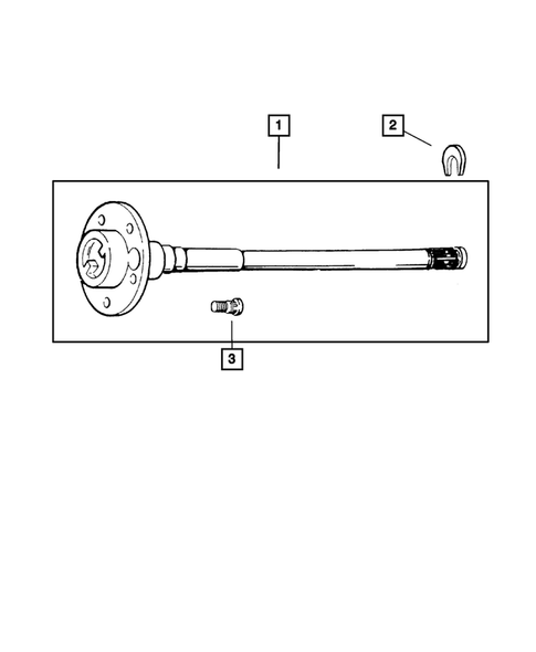Rear Axle Shafts for 2004 Jeep Wrangler #1