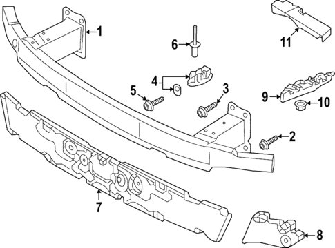 Bumper & Components - Front for 2025 Audi RS7 Sportback #1