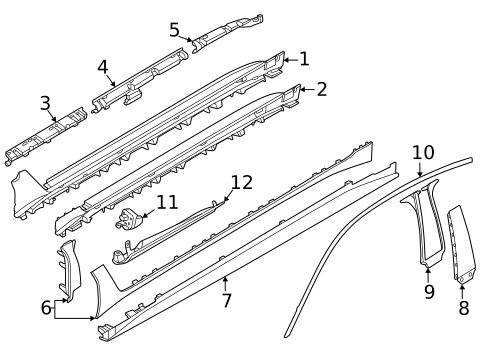 Exterior Trim - Pillars for 2022 BMW 430i Gran Coupe #2