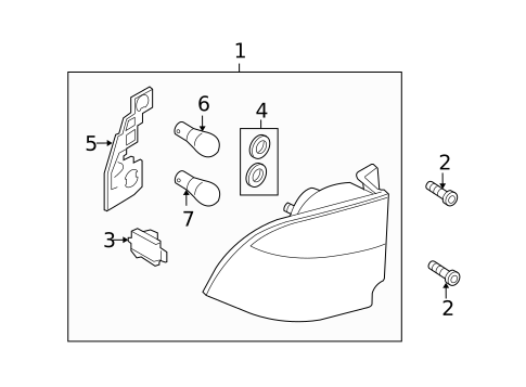Tail Lamps for 2007 Saab 9-5 #2