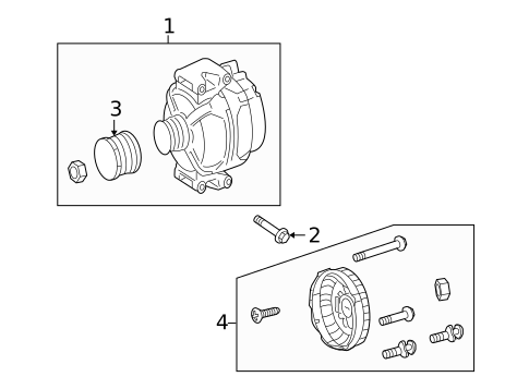 Alternator for 2023 Mercedes-Benz Sprinter 1500 #1