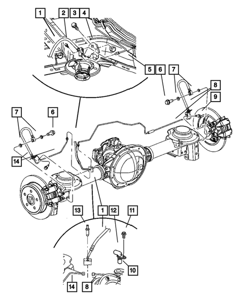 Brake Lines and Hoses for 2005 Jeep Liberty #2