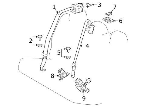 Seat Belt for 2022 Toyota C-HR #0