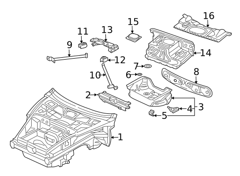 Inner Structure for 2005 Porsche 911 #5
