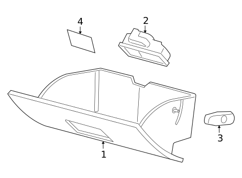 Glove Box for 2007 Ford Mustang #0