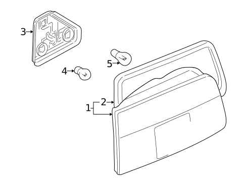 Tail Lamps for 2003 BMW 525i #2