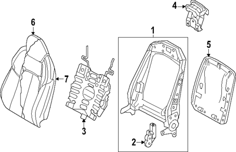 Front Seat Components for 2024 Audi SQ8 e-tron #6
