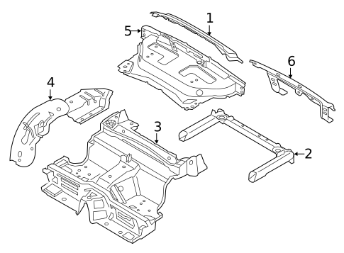 Rear Body & Floor for 2019 Porsche 911 #3