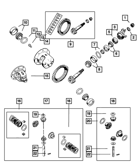 Differential and Housing for 2003 Jeep Wrangler #2