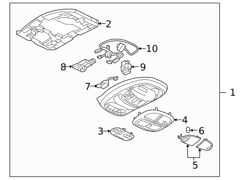 Sunroof for 2006 Saab 9-7x #1