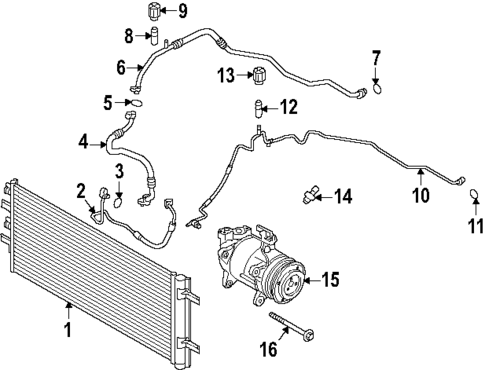 Condenser, Compressor & Lines for 2025 BMW 228 xDrive Gran Coupe #0