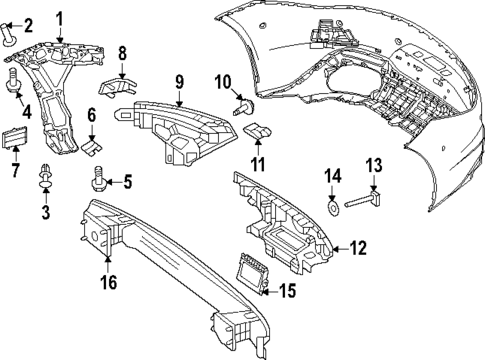 Bumper & Components - Rear for 2024 Mercedes-Benz SL 43 AMG® #1