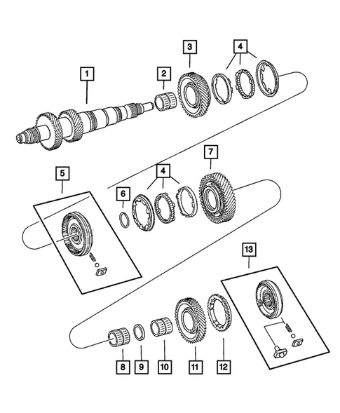 Gear Train for 2014 Jeep Wrangler #0