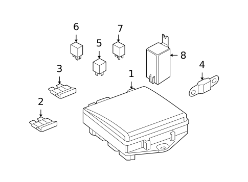 Fuse & Relay for 2009 Jaguar Super V8 #1