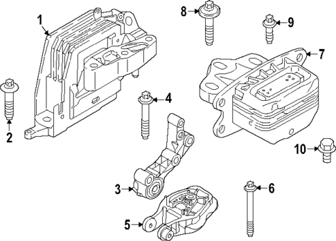 Engine & Trans Mounting for 2024 BMW X2 #0