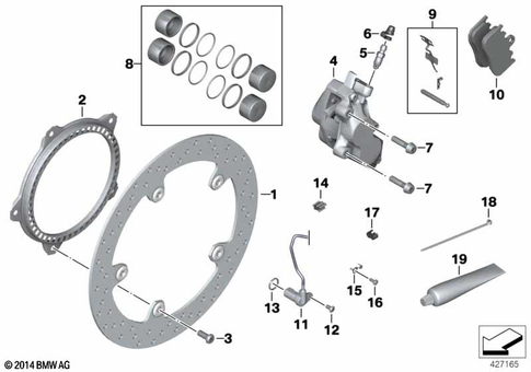 Front Wheel Brake for 2003 BMW-Motorrad R 1200 ST #0